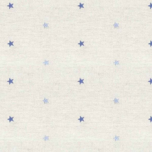 Ian-Mankin-Embroidered-Union-Star-Blue-stoffprøve